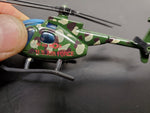 Vintage Camouflaged FU-432 U.S. Air Force Helicopter Miniature 1:43 Scale Model