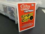 2005 Topps Football Turn Back The Clock Promo Card-50 years of Topps football VF
