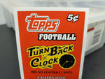 2005 Topps Football Turn Back The Clock Promo Card-50 years of Topps football VF