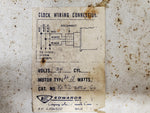 Rare Vintage Edwards Company Inc. Silver Large 15.5" Wall Syn Chromatic Clock