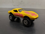 Vtg Collection of 1970's Hot Wheels Corvette Baja Breaker Van & F1 Blue Racecar