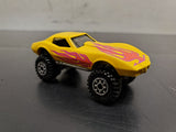 Vtg Collection of 1970's Hot Wheels Corvette Baja Breaker Van & F1 Blue Racecar