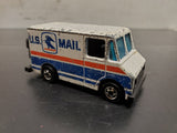 Vintage 1976 Hot Wheels Mattel U.S. Mail Truck Back Doors Open Collectible HK