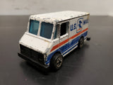 Vintage 1976 Hot Wheels Mattel U.S. Mail Truck Back Doors Open Collectible HK