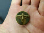 Vintage U.S. Army Navy Marines Air Force Aviation Corps Stamped Brass Badge Nice