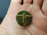 Vintage U.S. Army Navy Marines Air Force Aviation Corps Stamped Brass Badge Nice