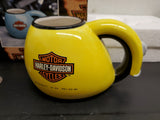 1998 Harley-Davidson Motor Cycles Yellow Lil' Fat Boy Drinking Cup/Mug New inBox