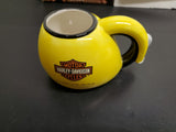 1998 Harley-Davidson Motor Cycles Yellow Lil' Fat Boy Drinking Cup/Mug New inBox