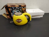 1998 Harley-Davidson Motor Cycles Yellow Lil' Fat Boy Drinking Cup/Mug New inBox