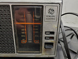 Vintage General Electric Radio Model No. 7-4115B Walnut Grain Finish Works Well!