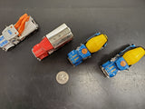 Vintage Collection of 4 Matchbox Peterbilt Trucks 1981 Police-Cement Mixer-Getty