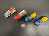 Vintage Collection of 4 Matchbox Peterbilt Trucks 1981 Police-Cement Mixer-Getty
