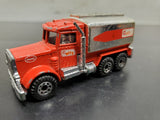 Vintage Collection of 4 Matchbox Peterbilt Trucks 1981 Police-Cement Mixer-Getty
