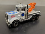 Vintage Collection of 4 Matchbox Peterbilt Trucks 1981 Police-Cement Mixer-Getty