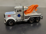 Vintage Collection of 4 Matchbox Peterbilt Trucks 1981 Police-Cement Mixer-Getty