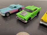 Lot of 4 Hot Wheels 57 Chevys '77 '78 '93-Yellow Gator Green Blue/Purple/Yellow