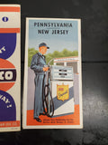 VTG Collection Amoco American Gas Oil Company PA OH NJ Maps Collectible Lot