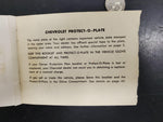 Vtg 1966 Chevrolet Owner Protection Plan Booklet Corvette Corvair Chevelle Neat!