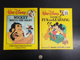 Vintage Walt Disney Mickey Meets The Giant & A Guide to Fun & Learning Books