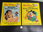 Vintage Walt Disney Mickey Meets The Giant & A Guide to Fun & Learning Books