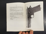 Antique Booklet From 1912 Describing Automatic Pistol, Caliber .45 1911 VeryRare