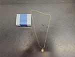 Avon Women's Goldtone Necklace With Opal Gemstone Gorgeous Classy Timeless Gift