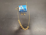 Avon Women's Gold Diamond Necklace & Earrings Classy Gorgeous Present