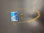 Avon Women's Gold Diamond Necklace & Earrings Classy Gorgeous Present