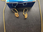 Avon Women's Gold Diamond Necklace & Earrings Classy Gorgeous Present