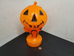 Vintage 13" Halloween Pumpkin & Cat Blow Mold Decoration For Porch Trick-R'Treat