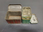 Vtg Exeller Epsom Salt & Swee-Touch-Nee Tea Tins Collectible Consolidated Tea Co