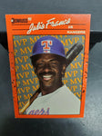 Donruss 90 Julio Franco Rangers MVP BC-14 1989 Leaf, INC Baseball Trading Card