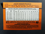 Donruss 90 Julio Franco Rangers MVP BC-14 1989 Leaf, INC Baseball Trading Card