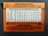 Donruss 90 Julio Franco Rangers MVP BC-14 1989 Leaf, INC Baseball Trading Card