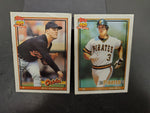 1991 Topps 40 Years of Baseball Cards Pete Harnisch #179 & Jay Bell #293 MLB