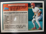 Topps Gold Kevin Stocker & Topps 40 Years of Baseball Alex Cole Trading Cards