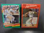 Donruss 90 Jeff Robinson & 91 Mike Scioscia Baseball Trading Cards Error No Perd