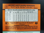 Donruss 90 Jeff Robinson & 91 Mike Scioscia Baseball Trading Cards Error No Perd