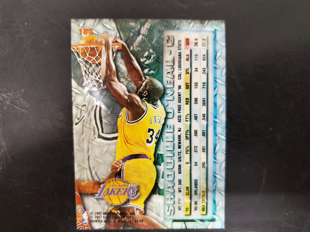 Fleer Metal Shaquille O'neal #183 1997 Fleer Skybox Basketball