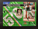 1993 Topps Stadium Club Deion Sanders #100 Football Trading Sports Card Falcons
