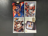 Collection of 4 Shaquille O'Neal Basketball Trading Cards From 1990's Collectibl