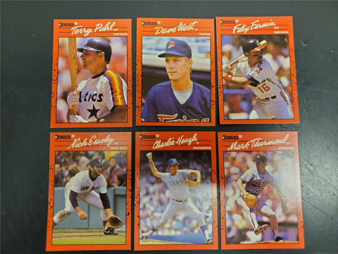 Donruss 90 All Cards Have NO Period after INC Error Cards1989 Leaf, INC noperiod