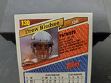 1993 Topps Draft Pick Drew Bledsoe New England Patriots #130 FootballTradingCard