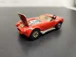 Vintage 1982 Hot Wheels Red/Yellow AC Shelby Cobra Ford Diecast Malaysia Mattel