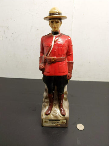 Vtg Orig Empty 1969 Canadian Mist Mountie Decanter Barton Distilling Bardstown
