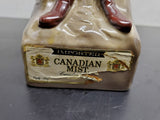 Vtg Orig Empty 1969 Canadian Mist Mountie Decanter Barton Distilling Bardstown