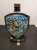 Vtg Empty 1970 James B Beam East West Germany Ornate Whiskey Bourbon Decanter