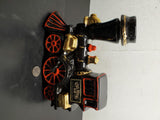 Vtg Empty Ezra Brooks Black Red Gold Locomotive Whiskey Decanter Bottle Unique
