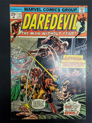Vtg 1974 Marvel Comics Group Daredevil No. 117 Jan The Man Without Fear! 02459