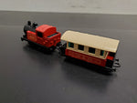 Vtg 1978 Matchbox Superfast 0-4-0 Steam Loco & #44 Passenger Coach Lesney UK